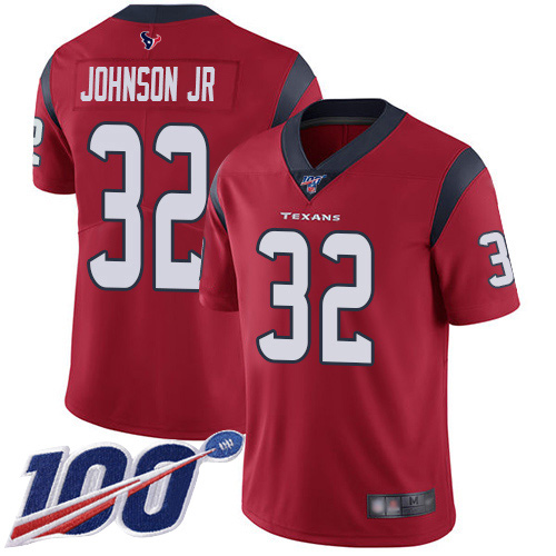 Houston Texans Limited Red Men Lonnie Johnson Alternate Jersey NFL Football 32 100th Season Vapor Untouchable
